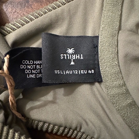 Thrills Alba Ribbed Underwire Bralette Bikini Top - Picture 4 of 4